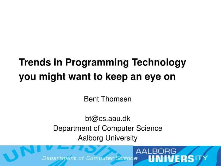 trends in programming technology you might want to keep an eye on
