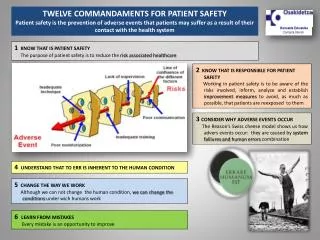 TWELVE COMMANDAMENTS FOR PATIENT SAFETY