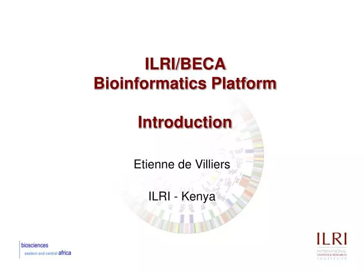 ilri beca bioinformatics platform introduction