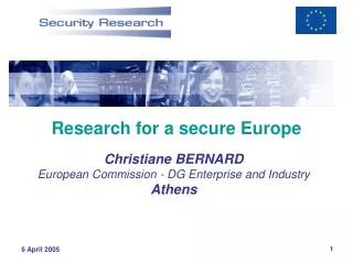 Research for a secure Europe