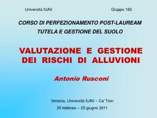 universit iuav gruppo 183