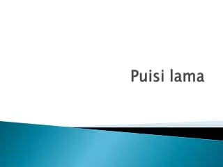 puisi lama