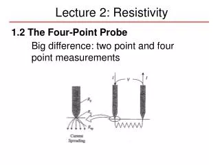 Lecture 2: Resistivity