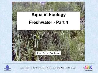 Aquatic Ecology Freshwater - Part 4