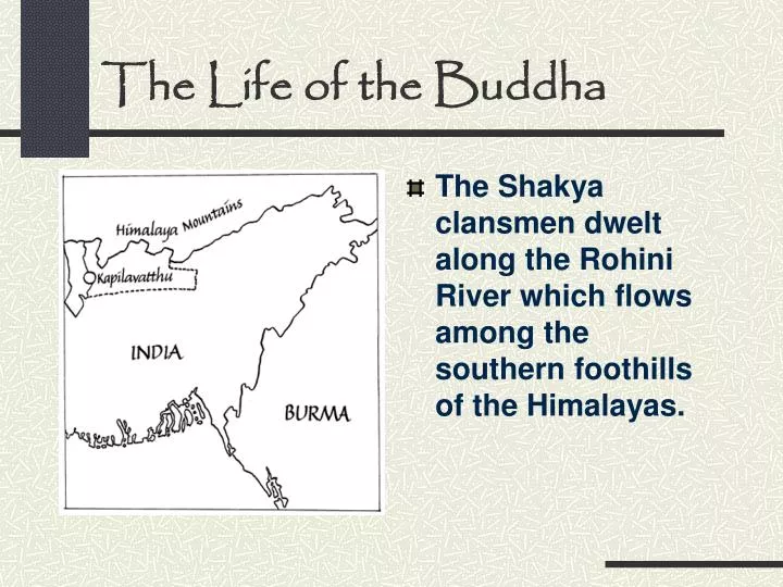 the life of the buddha