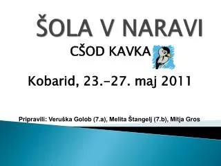 ola v naravi