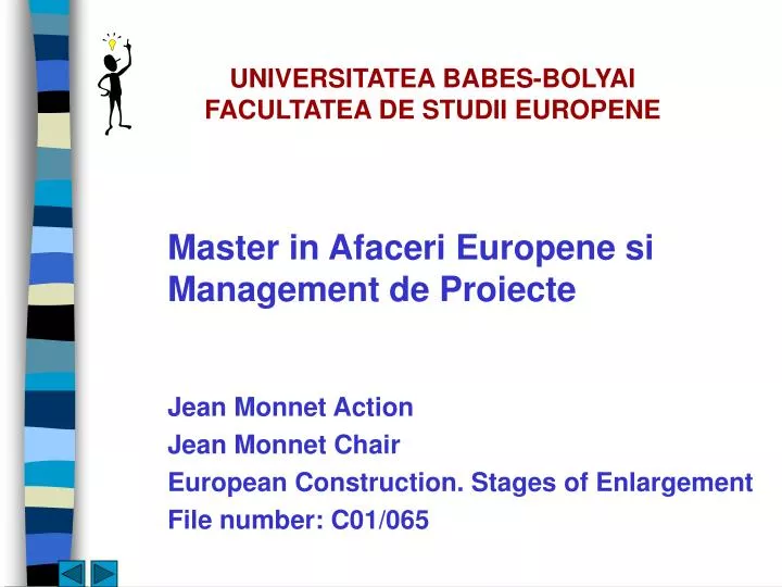 universitatea babes bolyai facultatea de studii europene