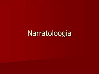 narratoloogia