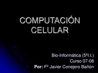 computaci n celular