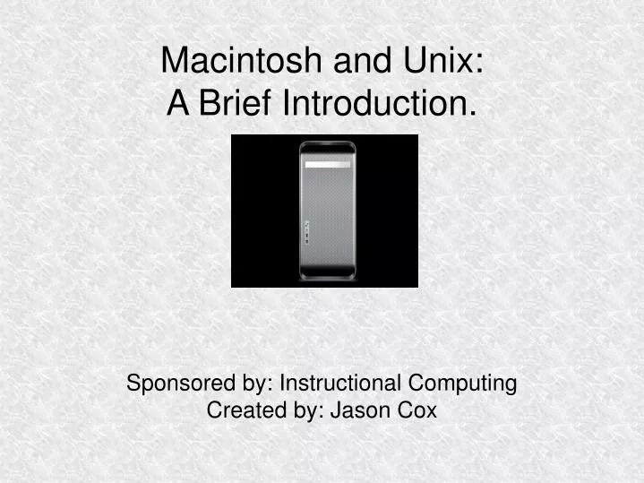 sponsored by instructional computing created by jason cox