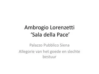 ambrogio lorenzetti sala della pace