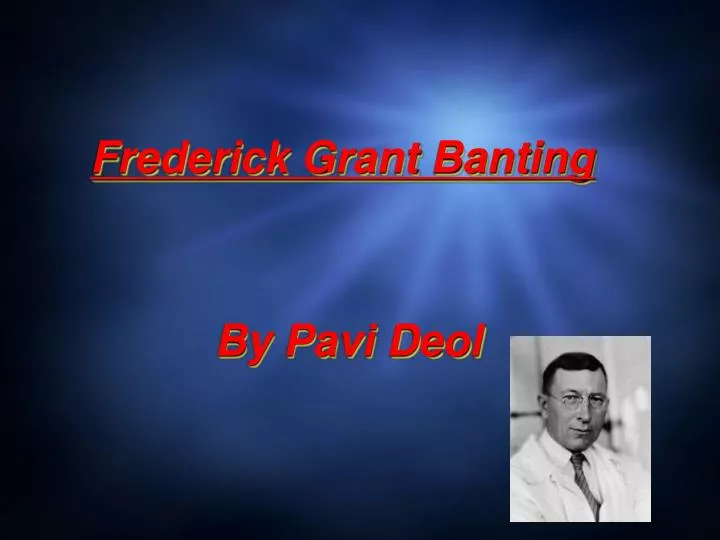 frederick grant banting