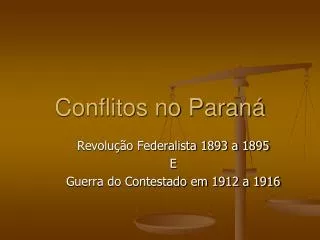 conflitos no paran