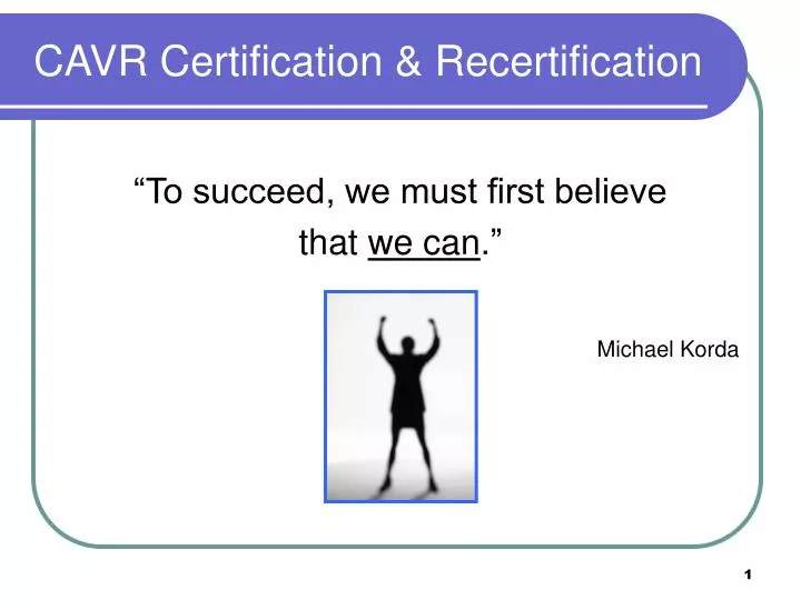cavr certification recertification
