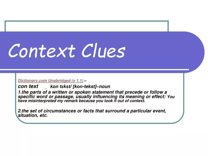 context clues