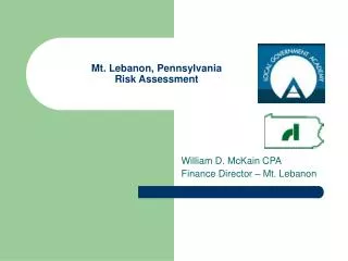 Mt. Lebanon, Pennsylvania Risk Assessment