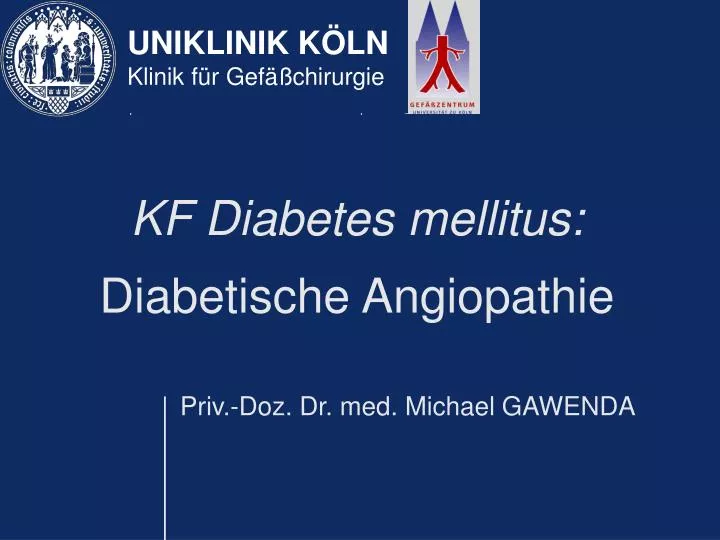 kf diabetes mellitus diabetische angiopathie