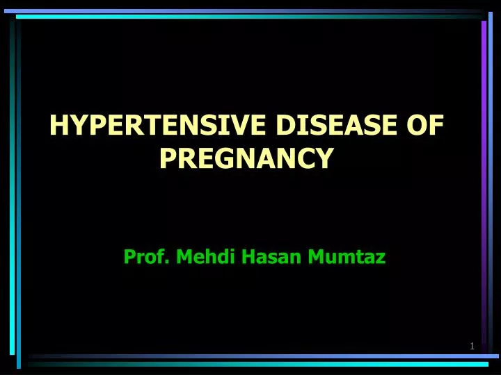 hypertensive disease of pregnancy