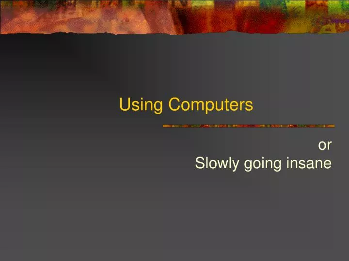 using computers