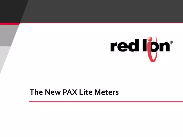 the new pax lite meters