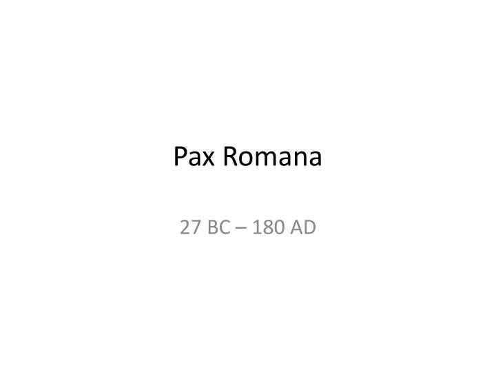 pax romana