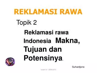 reklamasi rawa