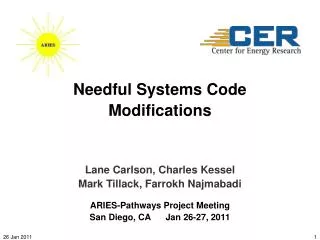 Needful Systems Code Modifications