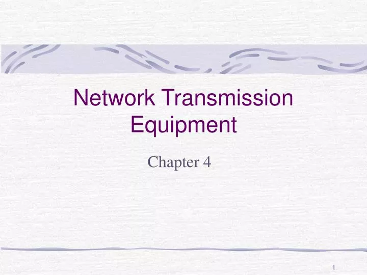 network transmission equipment