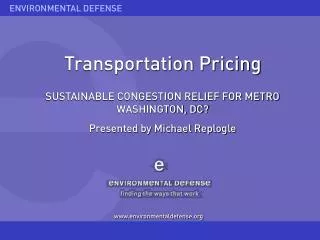 Transportation Pricing