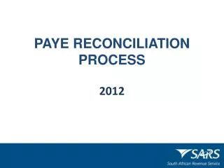 PAYE RECONCILIATION PROCESS