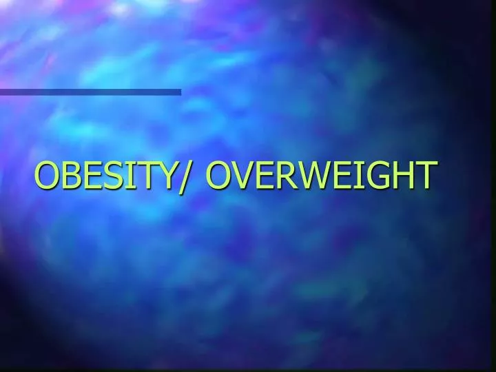 obesity overweight