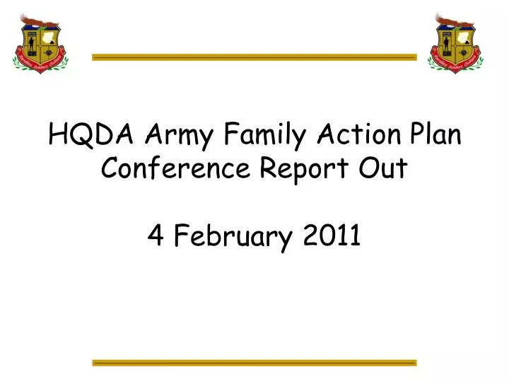 hqda army family action plan conference report out 4 february 2011