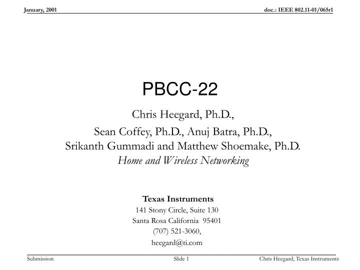 pbcc 22