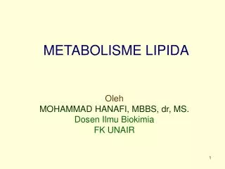 metabolisme lipida