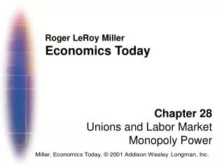 Roger LeRoy Miller Economics Today