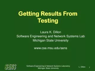 Getting Results From Testing