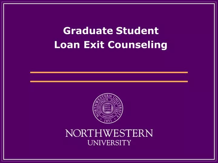 graduate student loan exit counseling