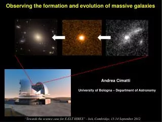 Observing the formation and evolution of massive galaxies