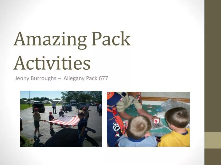 amazing pack activities