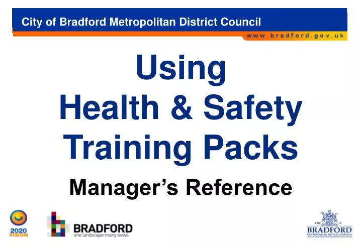 using health safety training packs