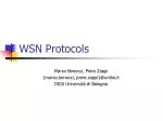 WSN Protocols - slide 1