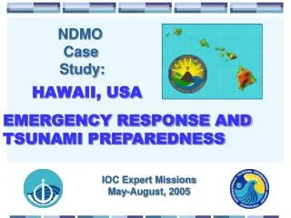 IOC Expert Missions May-August, 2005