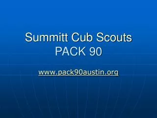 summitt cub scouts pack 90