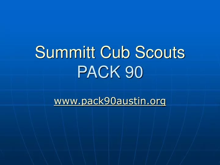 summitt cub scouts pack 90