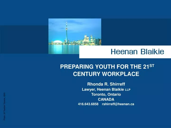 preparing youth for the 21 st century workplace