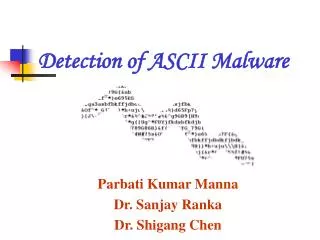 Detection of ASCII Malware