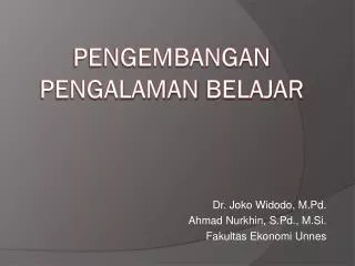 dr joko widodo m pd ahmad nurkhin s pd m si fakultas ekonomi unnes