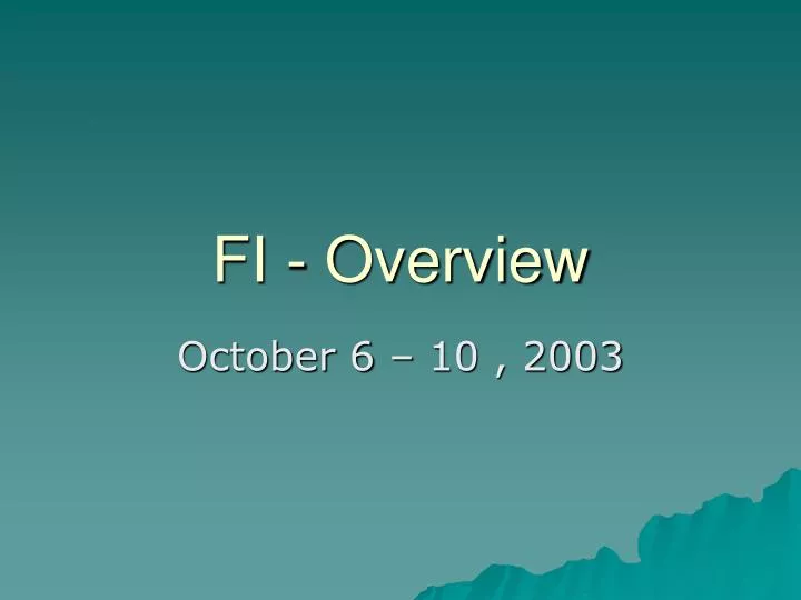 fi overview