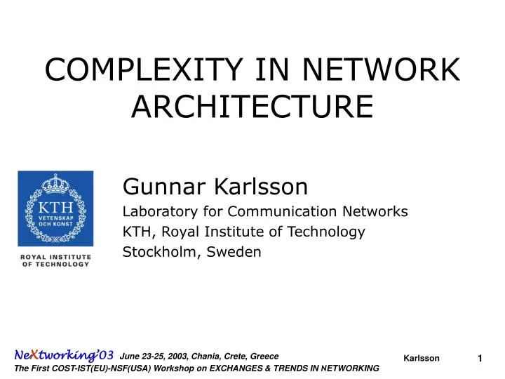 complexity in network architecture