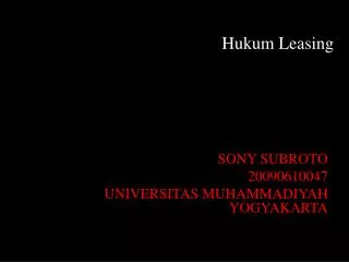 hukum leasing